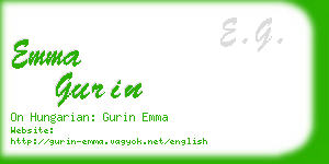 emma gurin business card
